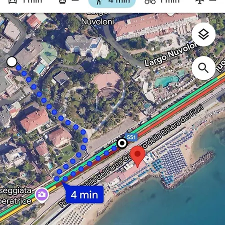 Mapa 25 Apartment Sanremo